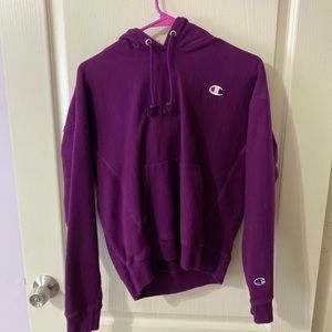Champions Women’s Reverse Weave Purple Hoodie